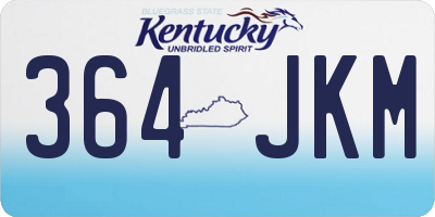 KY license plate 364JKM