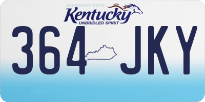 KY license plate 364JKY