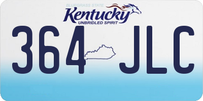 KY license plate 364JLC