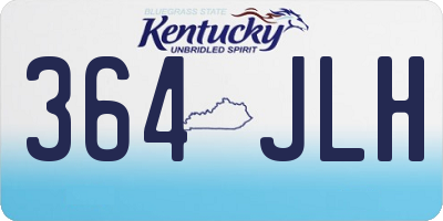 KY license plate 364JLH