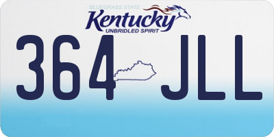 KY license plate 364JLL