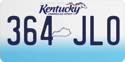 KY license plate 364JLO