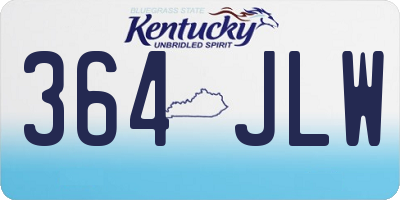 KY license plate 364JLW