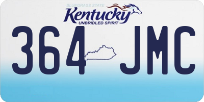 KY license plate 364JMC