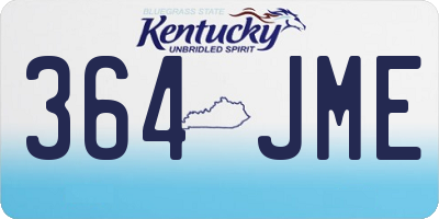 KY license plate 364JME