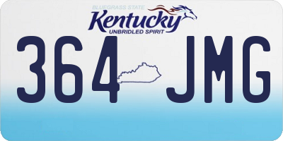 KY license plate 364JMG