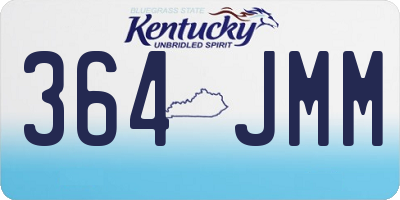 KY license plate 364JMM
