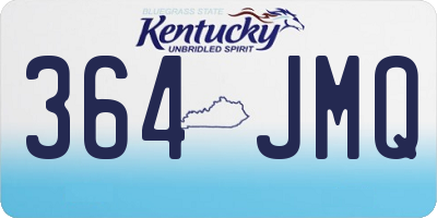 KY license plate 364JMQ