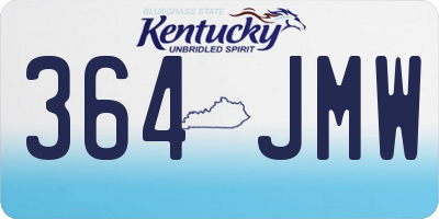 KY license plate 364JMW