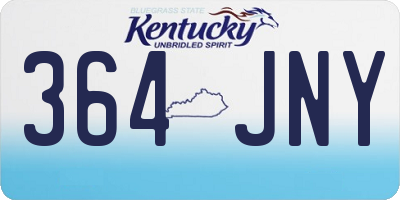KY license plate 364JNY