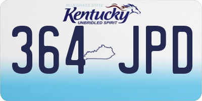 KY license plate 364JPD