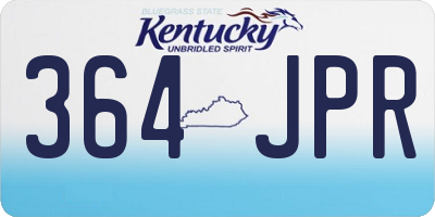 KY license plate 364JPR