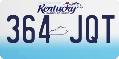 KY license plate 364JQT