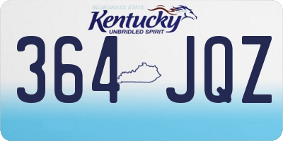 KY license plate 364JQZ