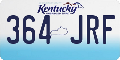 KY license plate 364JRF
