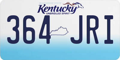 KY license plate 364JRI