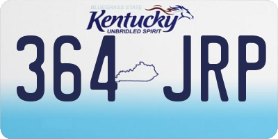 KY license plate 364JRP