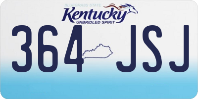 KY license plate 364JSJ