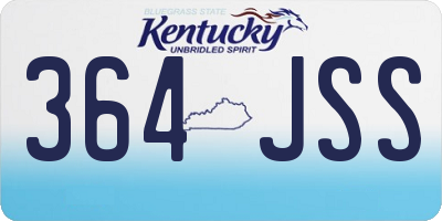 KY license plate 364JSS