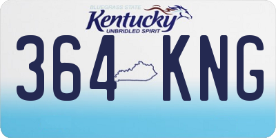 KY license plate 364KNG