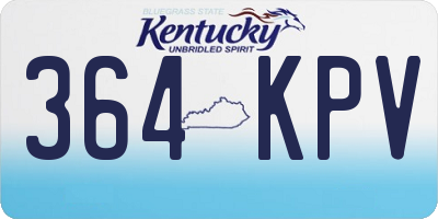 KY license plate 364KPV