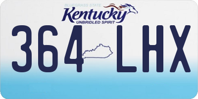 KY license plate 364LHX