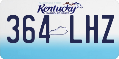 KY license plate 364LHZ