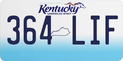 KY license plate 364LIF