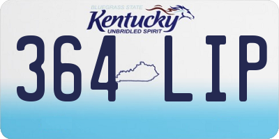 KY license plate 364LIP