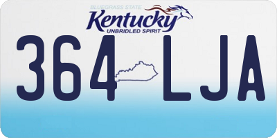 KY license plate 364LJA