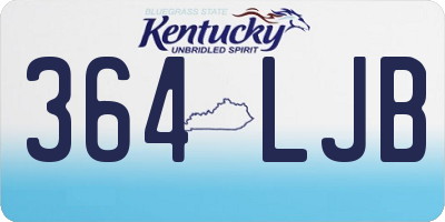 KY license plate 364LJB