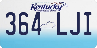 KY license plate 364LJI