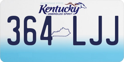 KY license plate 364LJJ