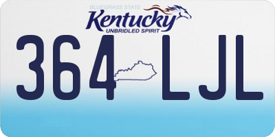 KY license plate 364LJL