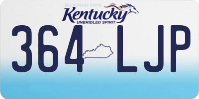 KY license plate 364LJP