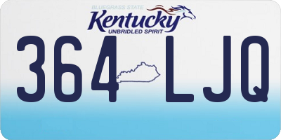 KY license plate 364LJQ