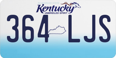 KY license plate 364LJS