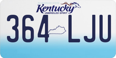 KY license plate 364LJU