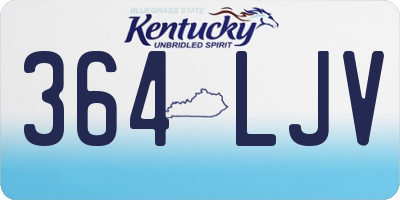 KY license plate 364LJV