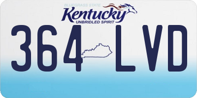 KY license plate 364LVD