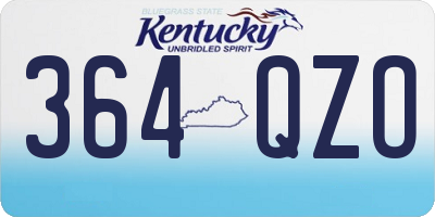 KY license plate 364QZO
