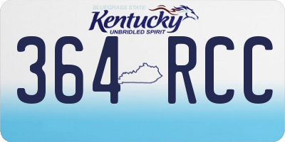 KY license plate 364RCC