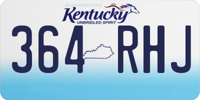 KY license plate 364RHJ