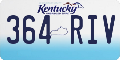 KY license plate 364RIV