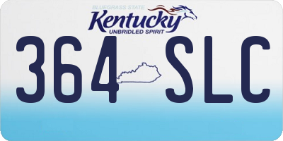 KY license plate 364SLC