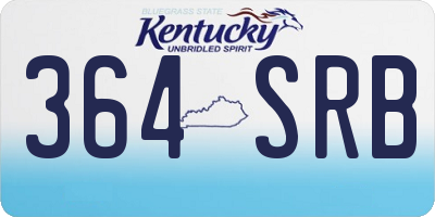 KY license plate 364SRB