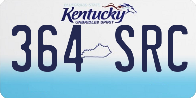 KY license plate 364SRC