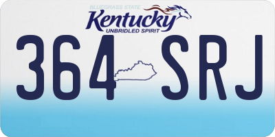 KY license plate 364SRJ