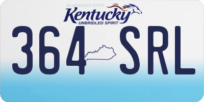 KY license plate 364SRL