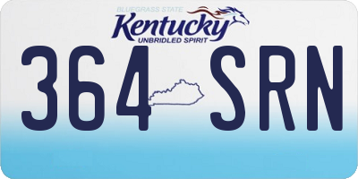 KY license plate 364SRN